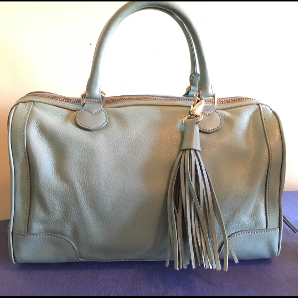 Powder Blue Banana Republic Evan Satchel